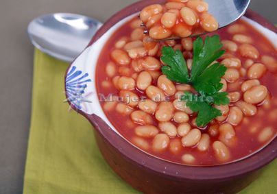 Judias Blancas Con Tomate 5 Minutos Recetas De Cocina Mujerdeelite