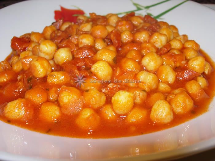 Garbanzos con chorizo - Recetas de Cocina | MujerdeElite